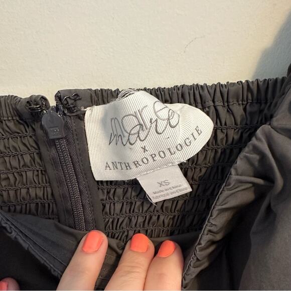 Anthropologie Mare Mare Charcoal Gray Romper Cotton XS - Picture 13 of 13